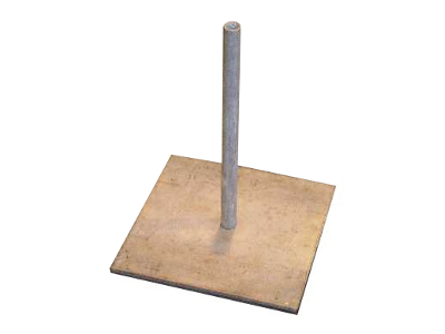 Parasolvoet plaat ijzer