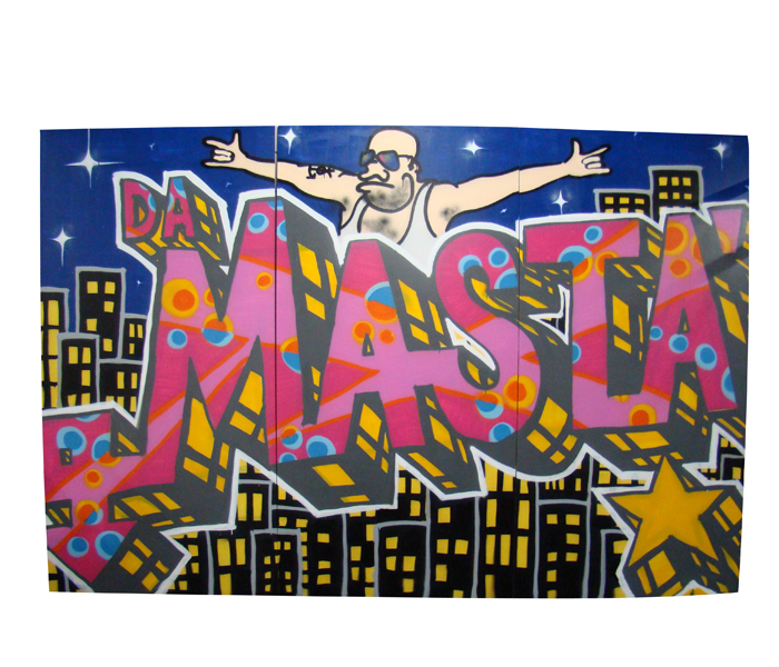 Decorwand Graffiti 'Masta'