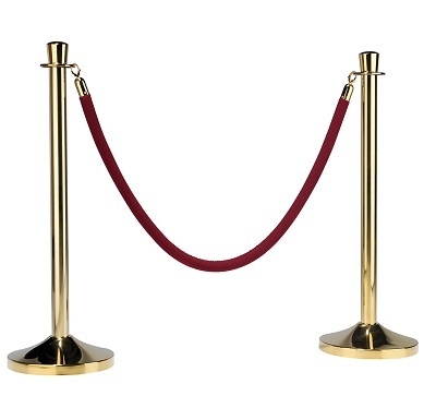 Afzetpaaltje messing