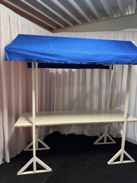 Partykraam wit  240x80cm