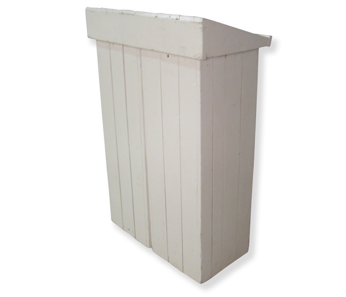 Spreekstoel steigerhout wit