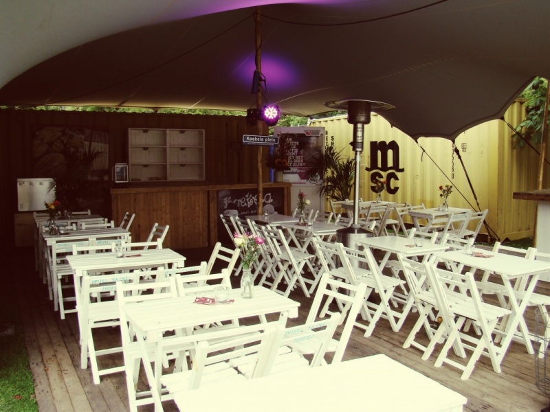 Klapstoel bistro wit