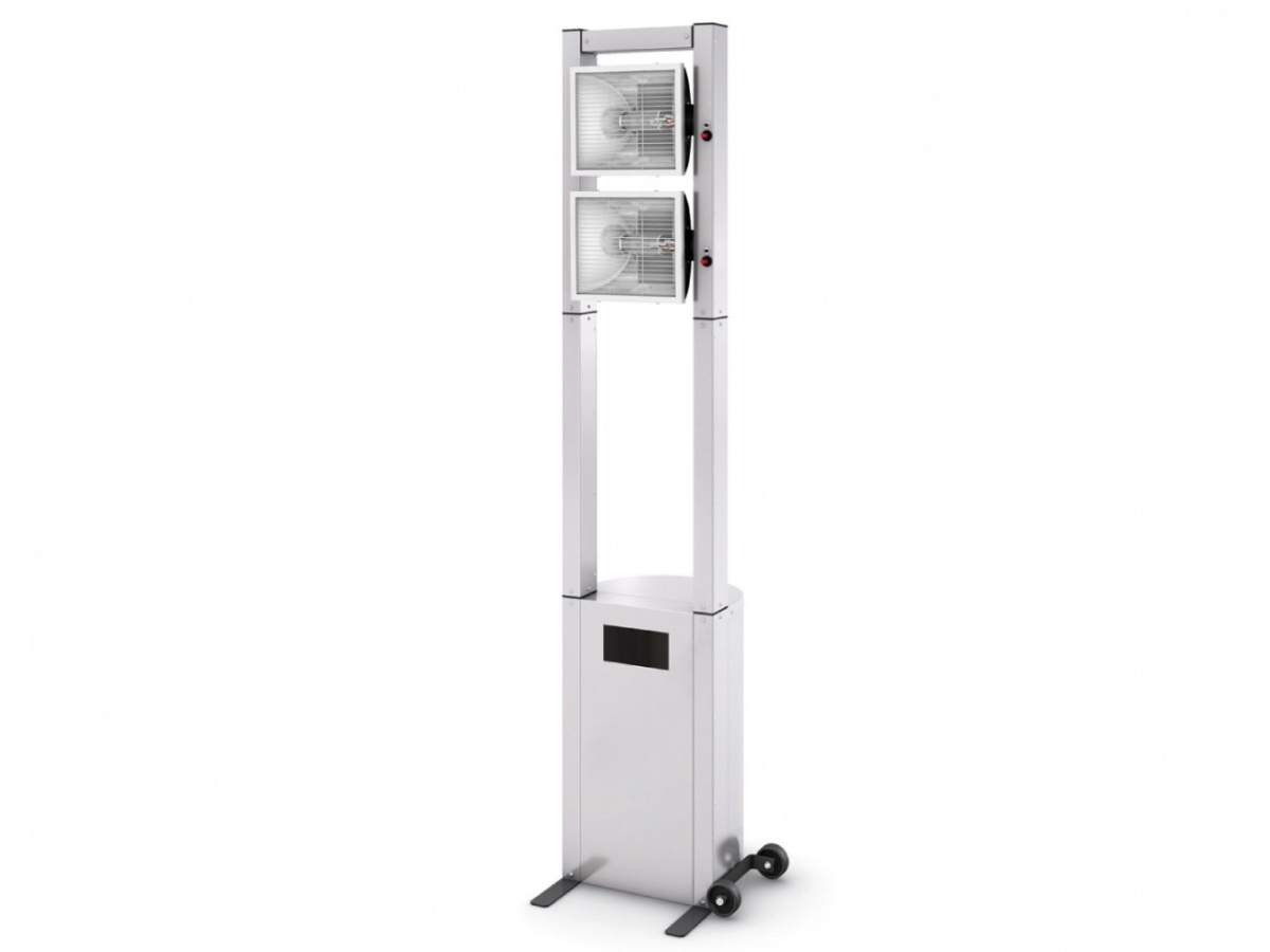 Dubbele RVS Terrasverwarmer - Hoogrendement