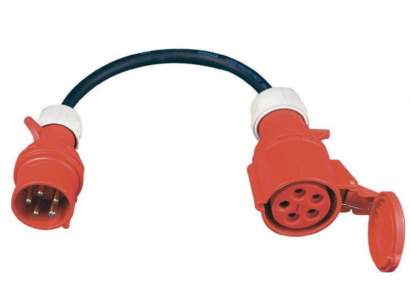 Verloop 125A-m naar 2x63A-v