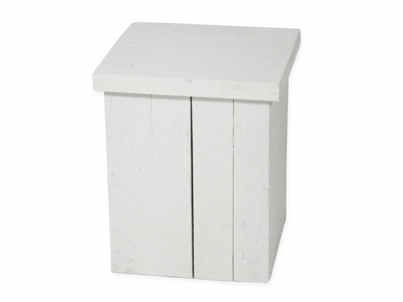 Zuilenset steigerhout wit