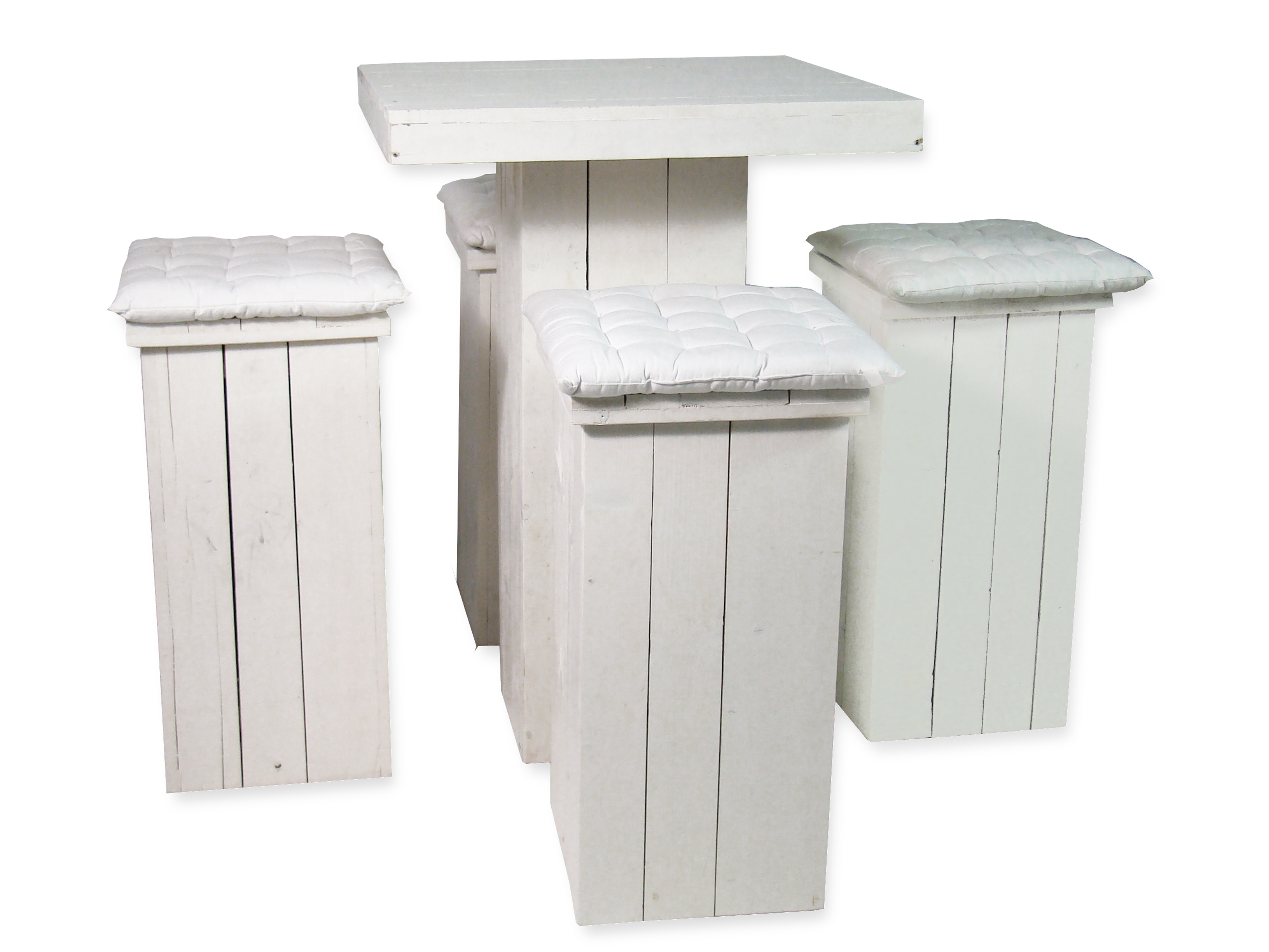 Set steigerhout wit hoog