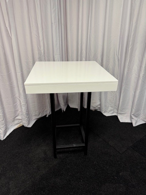 Statafel Industrial White 80x80cm