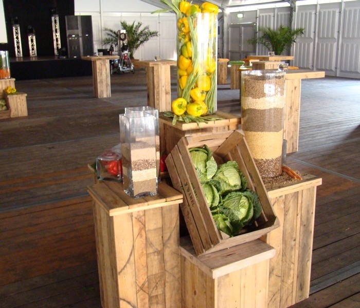 Zuil steigerhout middel