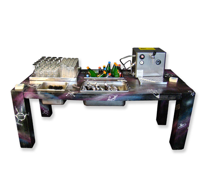 Drankentafel Graffiti inclusief tap