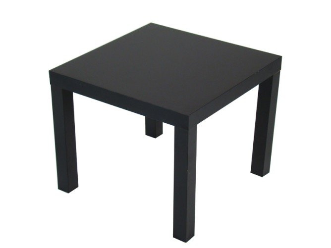 Bijzettafel zwart 55x55cm